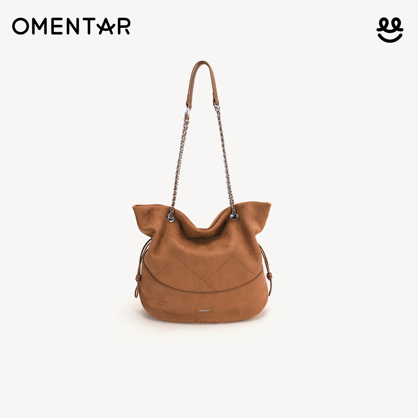 OMENTAR微笑福袋包通勤水桶包包