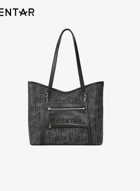 OMENTAR欧蒙特老花托特包秋冬新款小众时尚通勤大容量包单肩包女