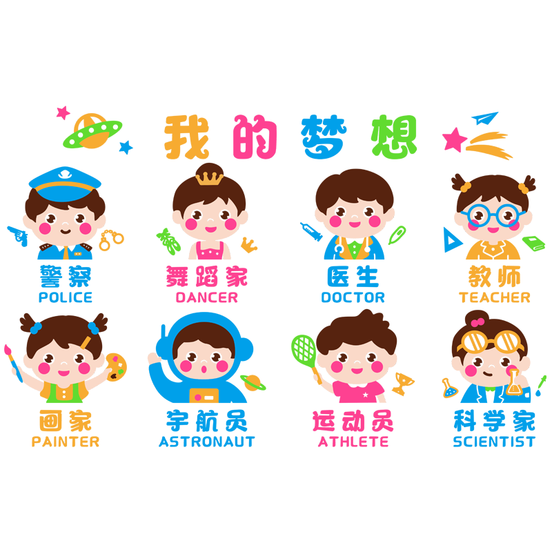 我的梦想幼儿园环创神器