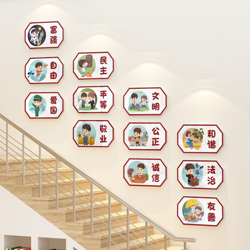 社会主义核心价值观墙贴