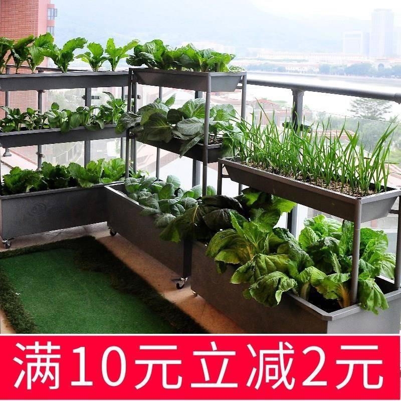 铁质滑轮种花方便厅带土花坛立体室内阳台种菜盆架子多层家庭.