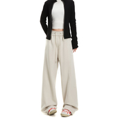 RESUMM新款 子hiphop垂感显瘦运动裤 通勤纯色卫裤 女潮牌宽松直筒裤