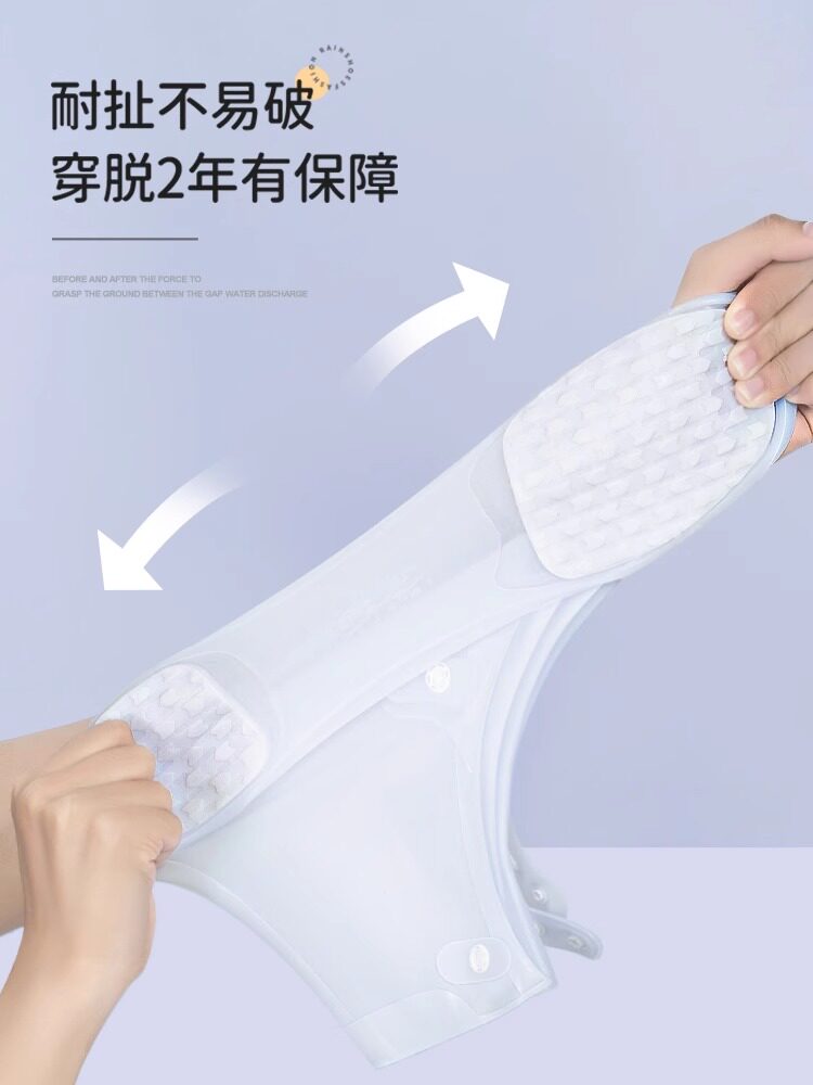 일회용 장화는 남성과 여성을 위한 방수 및 미끄럼 방지 커버 성인용 두껍고 내마모성 실리콘 외부 장화 중형 및 고관용