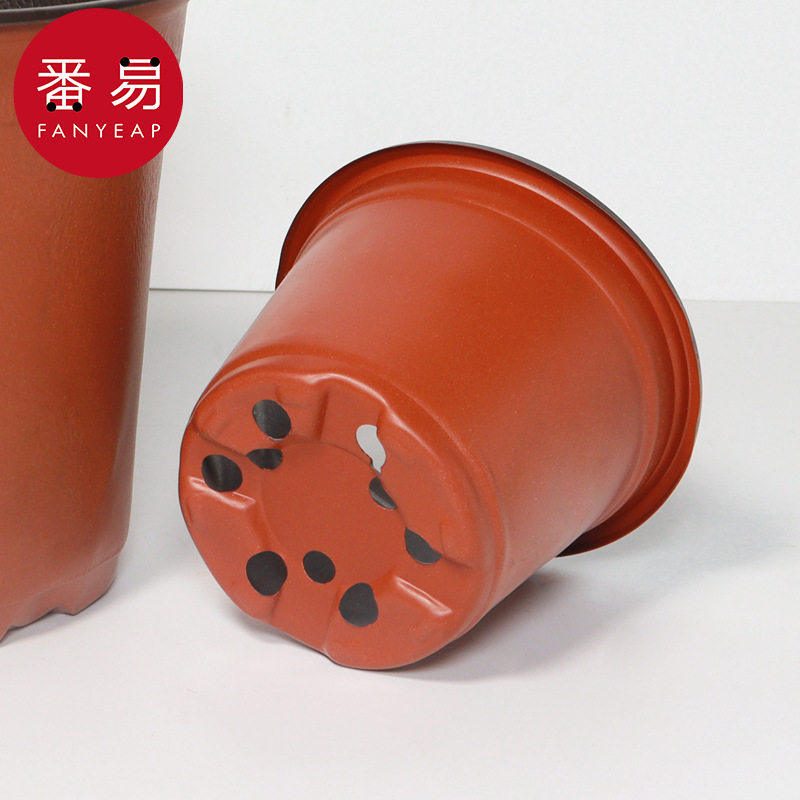 pq801双色花盆种植育苗花盆家用营养钵塑料加厚育苗袋园艺绿