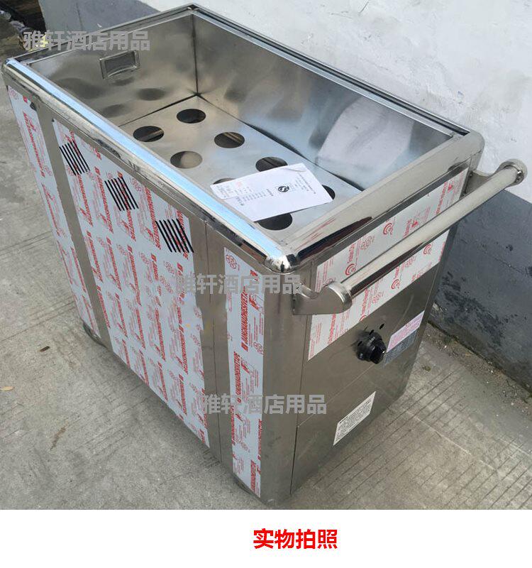 宝南不锈钢燃气熟笼车蒸笼保温车燃气送餐车早茶点心车手推保温车