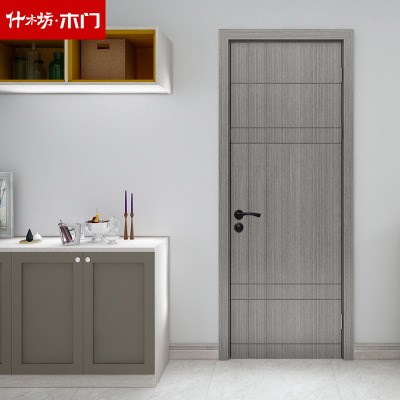 木门简约室内门免漆门复合实木隔音房间门卧室门套装门定制