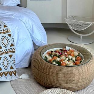 深渊花海茶几手工DIY轮胎改造全套轮胎茶几材料手工麻绳桌送配件