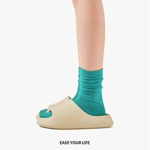 朴西湾流踩屎感厚底外穿情侣凉拖鞋男居家防滑防臭室内夏季拖鞋女