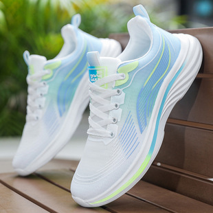 2026夏季新款男鞋冰丝透气软底轻便运动休闲鞋时尚百搭跑步鞋胶粘