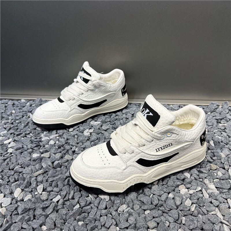 男鞋冬季新款百搭休闲鞋舒适轻便运动鞋时尚潮流保暖青年男士鞋子