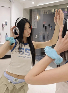 rest and recreation现H25夏款韩国东大门拼色工字内搭打底背心女