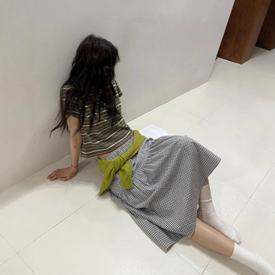 韩国BRENDA复古文艺百搭半身裙女