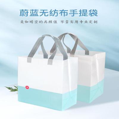 喇叭花一次性无纺布手提袋购物手提袋礼品布袋衣服手提保温袋5.