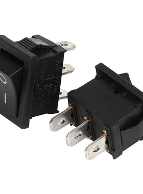 龙浩牌线切割配件机床控制柜小三脚黑色无灯开关21X15模拟开关