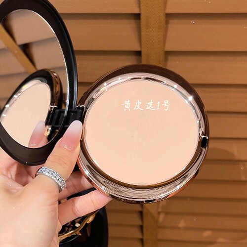 GlamColour21克大粉饼！绒雾定焦粉饼轻透控油持妆自然色便携定妆