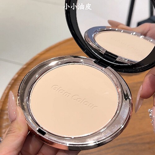 GlamColour21克大粉饼！绒雾定焦粉饼轻透控油持久上班通勤防脱妆