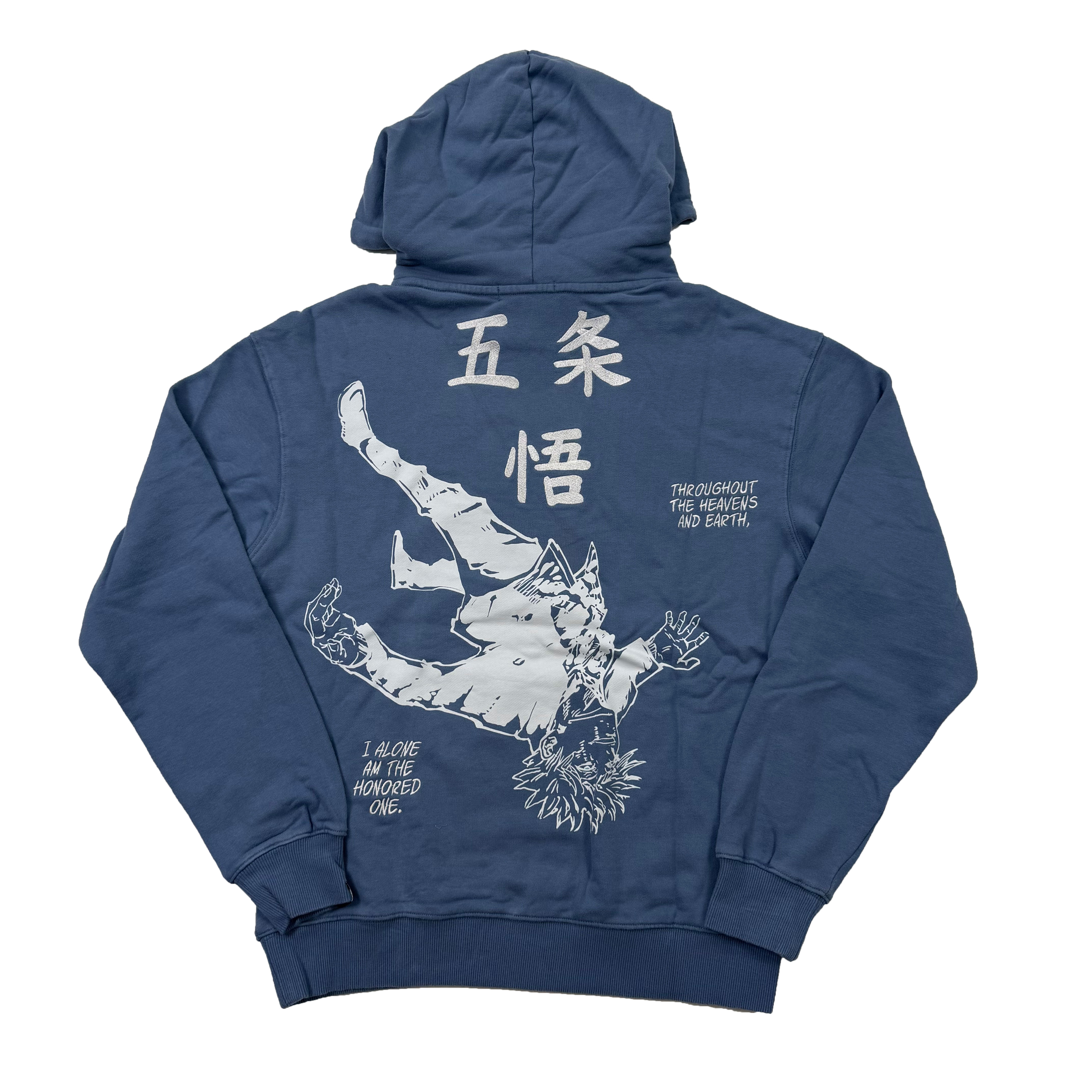 五条悟 日漫人物联名纯棉毛圈宽松美式套头连帽卫衣男女 外贸原单