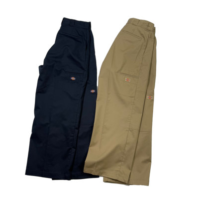 BEAMS X DICKIES重磅限定日潮宽松大直筒双膝滑板工装长裤85283