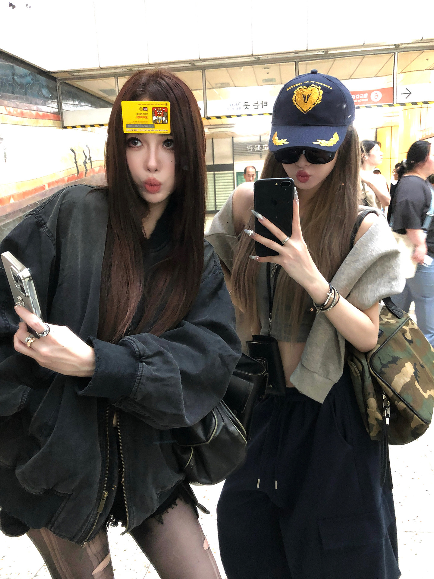 Embroidered Heart Snake Baseball Cap Flat Brim Logo - Taobao product photo 4