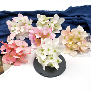 婚慶花墻布置裝 仿真花假花 diy手工花環(huán)胸花材料 繡球花頭花朵 飾