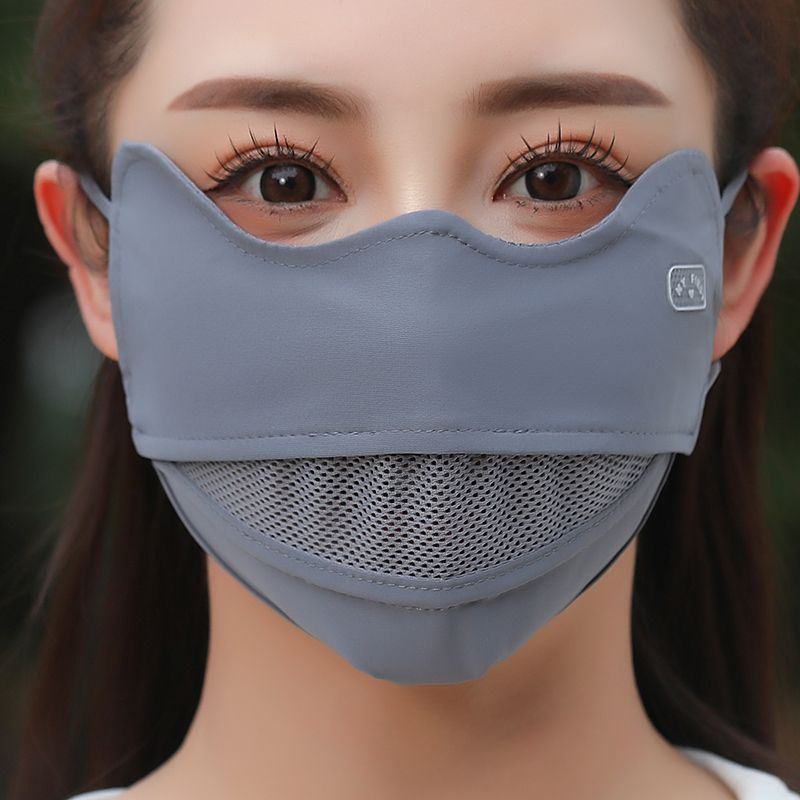 防晒口罩女高颜值2025新款防紫外线面罩夏季遮阳护眼角脸罩显脸小
