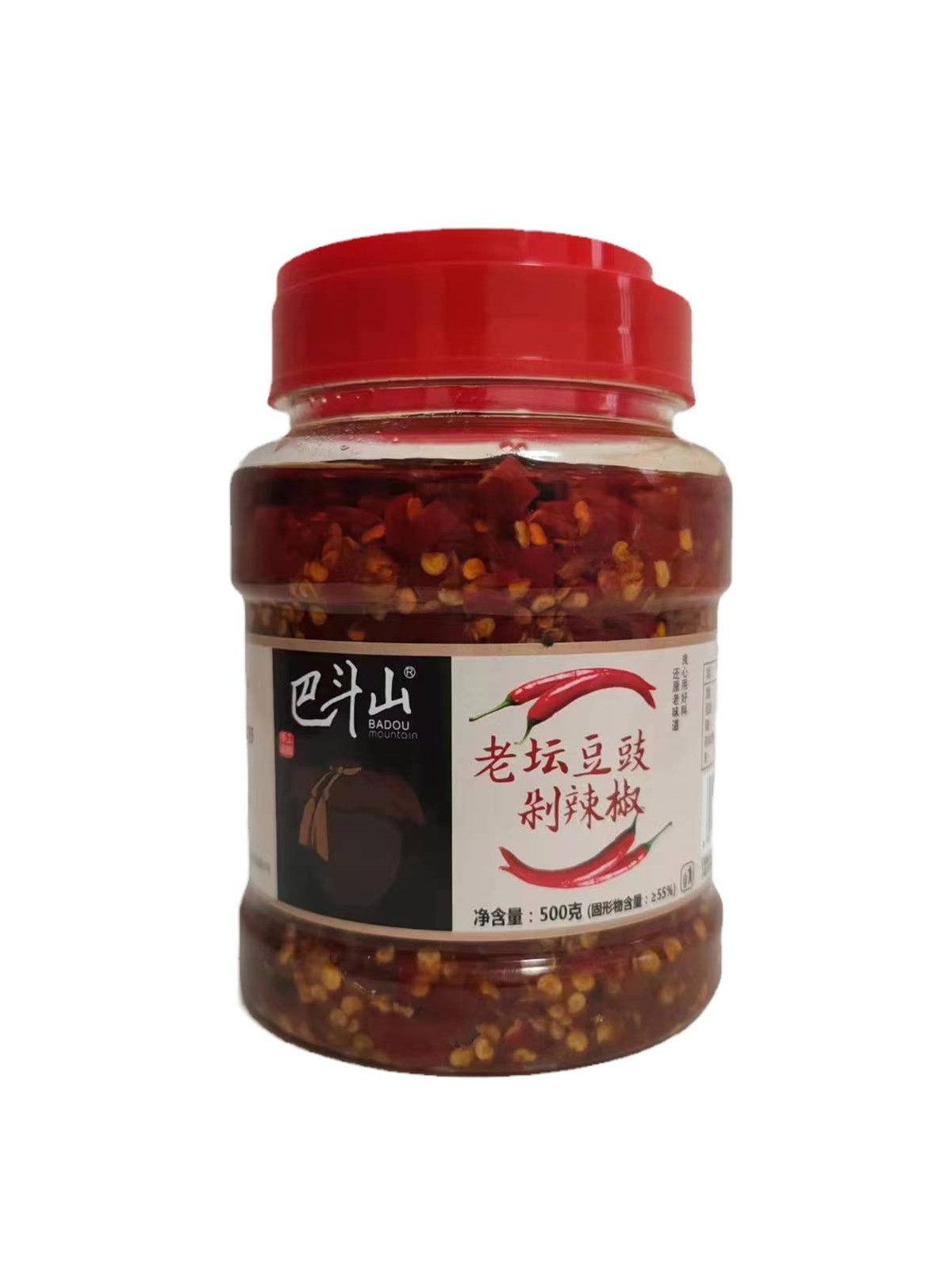 巴斗山老坛豆豉剁辣椒酱500克 湖南特产张家界景区同款拌面下饭菜