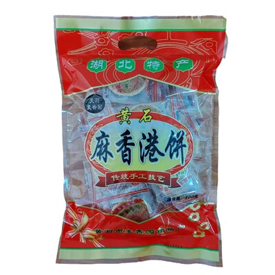 黄石麻香港饼400克 天莉麦香园黄石港饼干湖北特产张家界景区同款