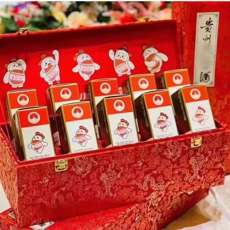 100包装盒小可爱礼盒礼品盒锦盒飞天高档精致礼盒5瓶装10瓶装