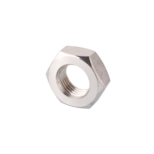 304不锈钢六角薄螺母根母紧固法兰款公制/英制管纹G螺帽4分6分1寸