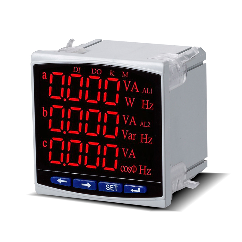 三相数显电流电压功率频率电度组合液晶多功能电力仪表网络电能表