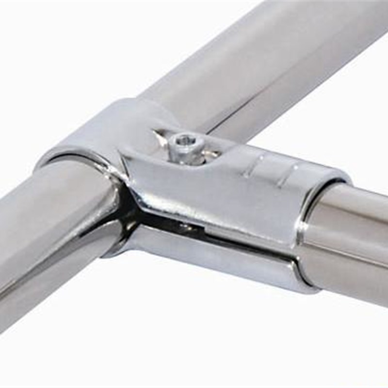 镀铬精益管接头配件线棒链接件覆塑管二代管连接件28mm精益管接头