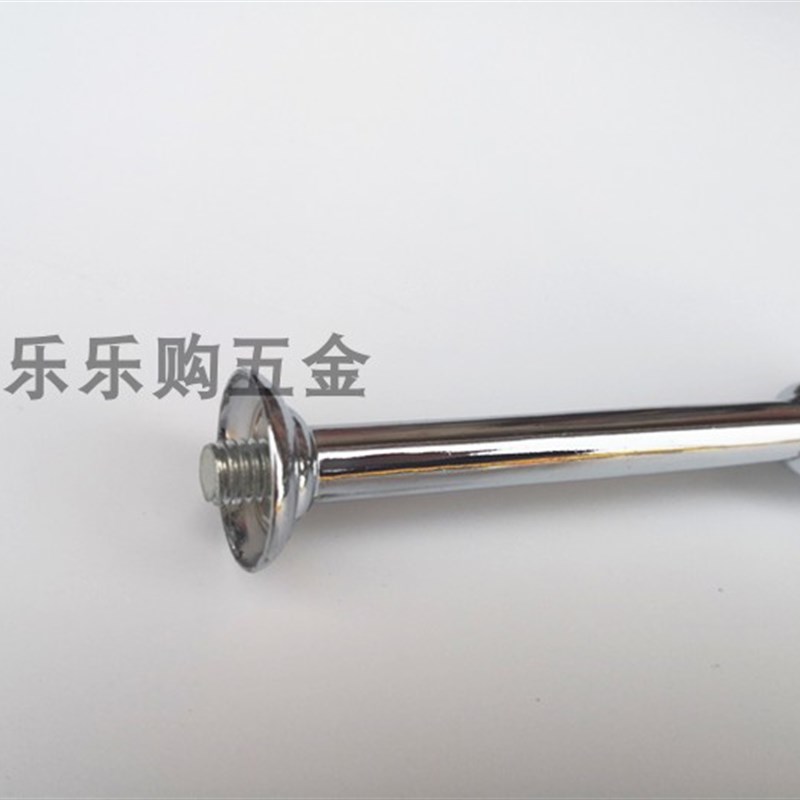 双层玻璃桌脚餐桌脚 茶几吊脚吊杆支架 家具五金配件 合金128MM长