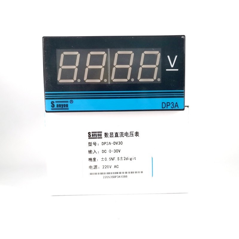 三友sanyou DP3A-DV30/DV10/AA5 DP3A-AV数显电流电压表转速表