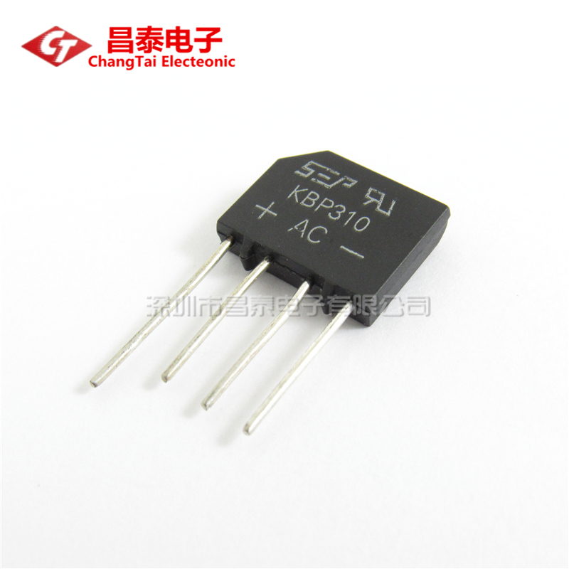 KBP310整流桥堆 KBP307/206/210/406 1000V 扁桥整流器 2A/3A/4A