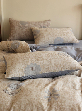 花时间生活秋冬全棉婴儿棉磨毛床品水洗提花纯棉亲肤床单四件套