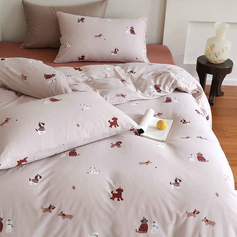 春夏卡通印花纯棉澳棉亲肤四件套