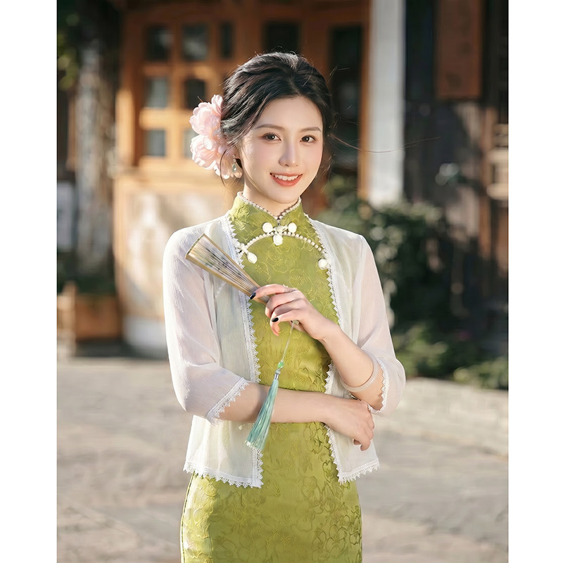 雪纺上衣女夏季外搭开衫薄款罩衫图片