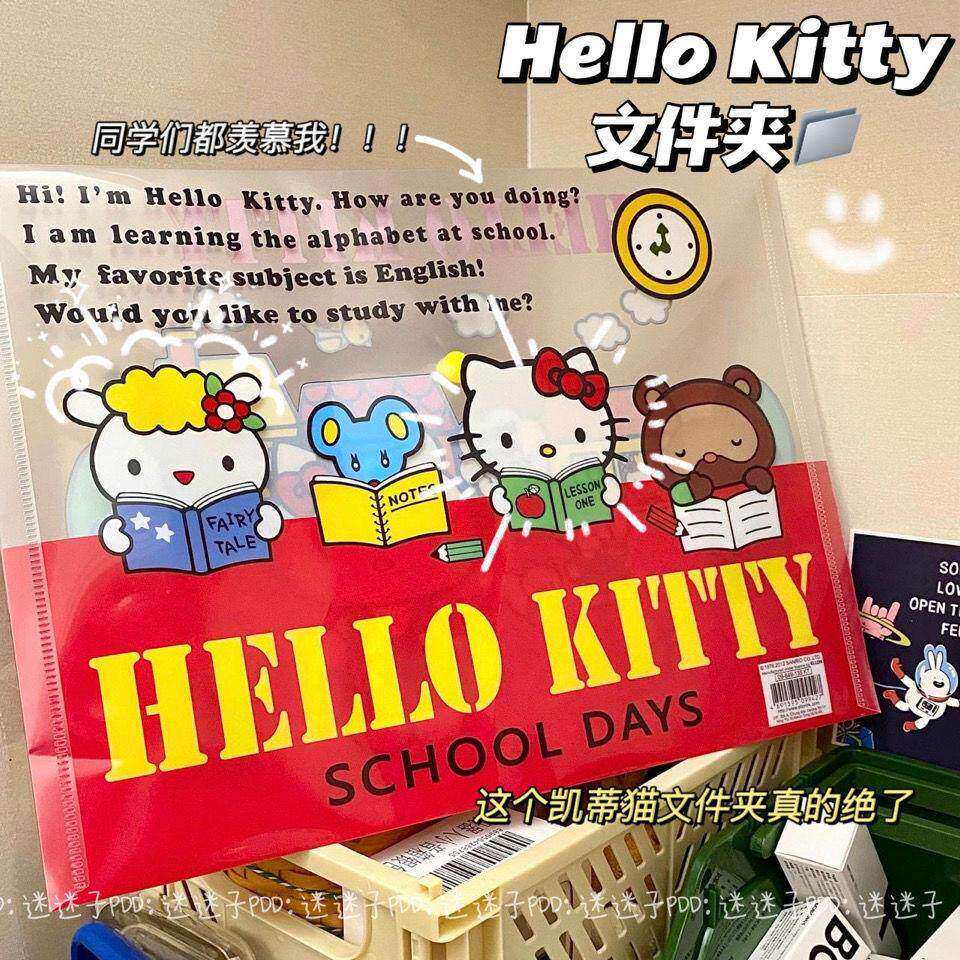 可爱卡通KittyA4证件夹学生款