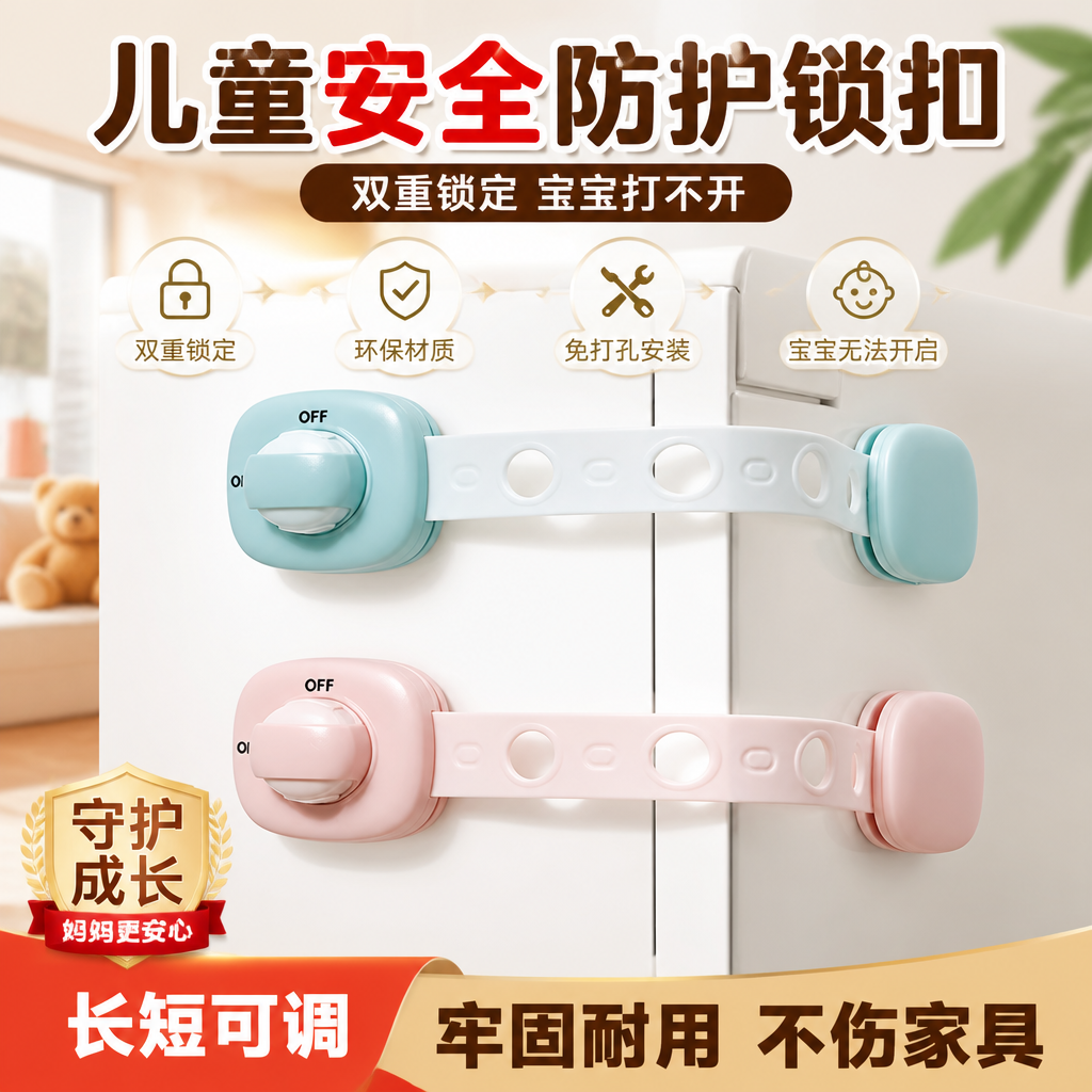 宝宝防烫柜门抽屉锁热销