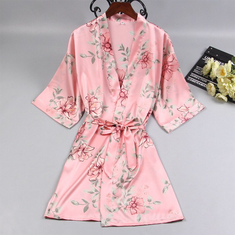 睡衣女春秋日本和服冰丝印花睡袍薄款性感系带浴袍夏季女士家居服在类目 女士内衣/男士内衣/家居服, 睡袍/浴袍中 - 来自Buy2taobao.com提供专业的淘宝代购服务