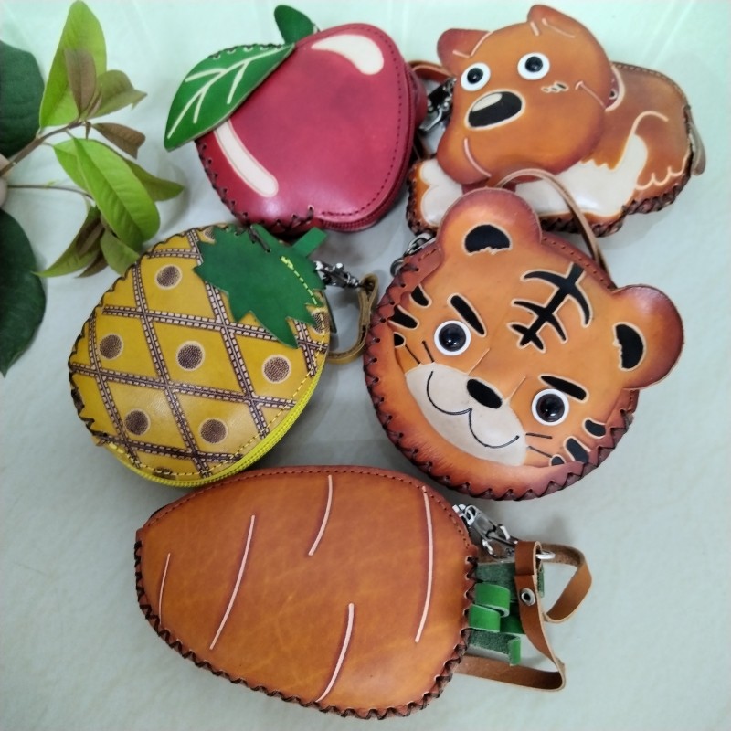 头层牛皮水果卡通零钱包创意短款韩版可爱真皮钥匙扣挂件硬币包包,服饰配件/皮带/帽子/围巾,包挂件,淘宝优惠券,粉丝福利购,淘宝优惠卷