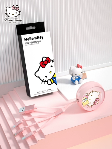 Hello Kitty, apple, huawei, мультяшный совместимый мобильный телефон, «три в одном», андроид