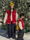 顾奈 主播推荐 QZ800马年加绒亲子棒球服