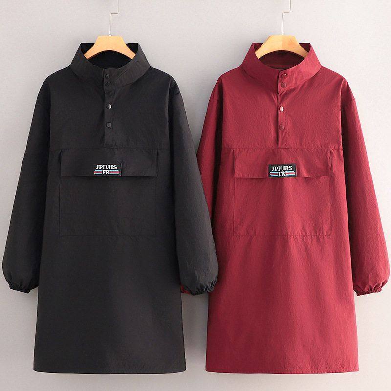 新款外穿罩衣翻领工作服长袖围裙厨房拉链兜防水防油可外穿,家庭/个人清洁工具,围裙,淘宝优惠券,粉丝福利购,淘宝优惠卷