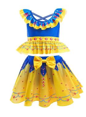 2022外贸魔法满屋儿童泳衣 cos Encanto女童泳衣两件套童装