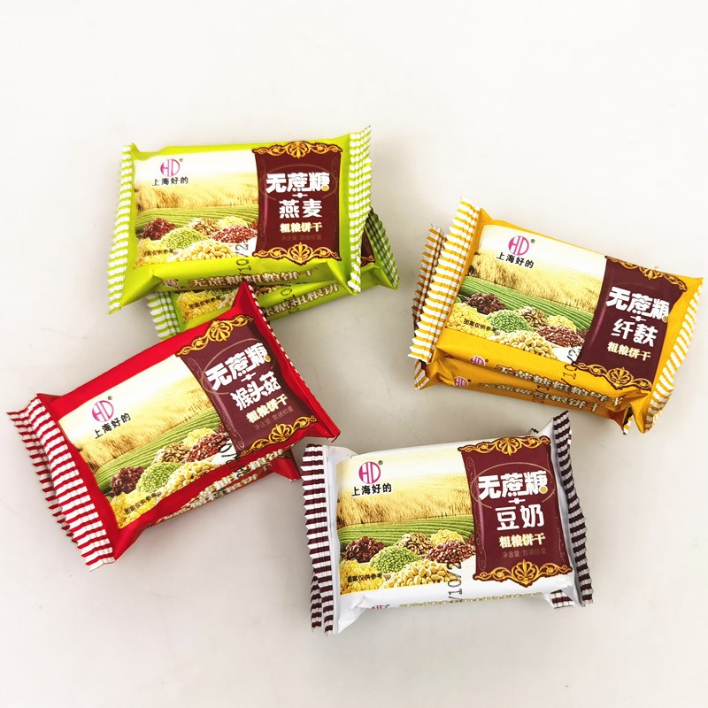 上海好的无蔗糖粗粮饼干早餐小包零食多口L味散称2斤袋装小吃袋装