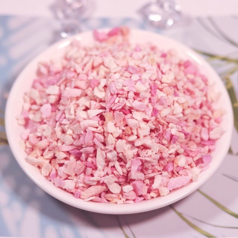 冻干水蜜桃丁碎粒500g桃干小桃子白G桃肉水果果干白桃干果肉干零