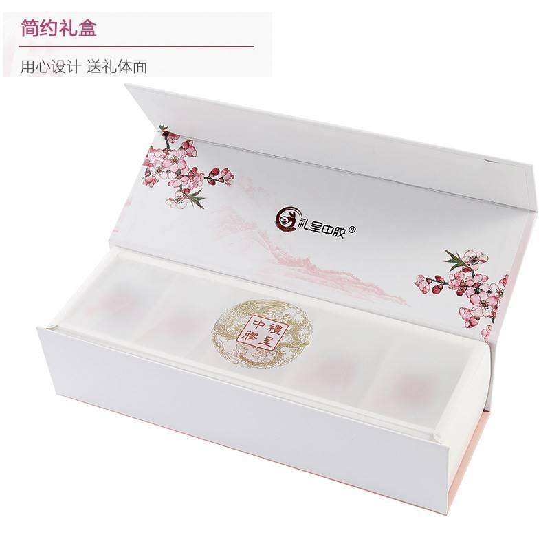 山东阿胶糕东阿500g即食阿胶膏阿胶固元膏送V礼盒装女性零食