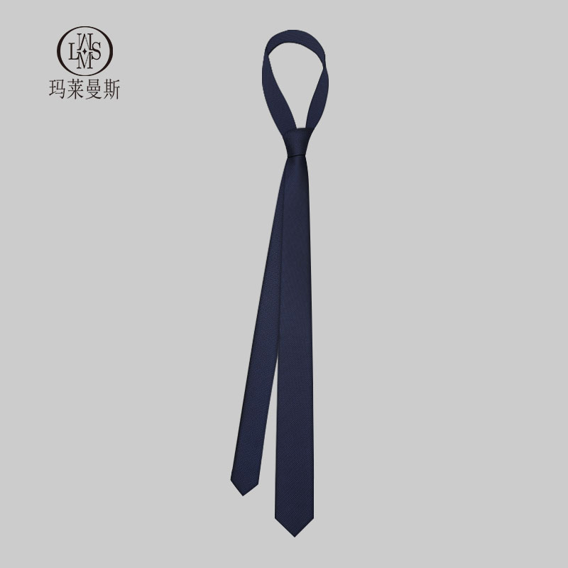 休闲领带男潮韩版细窄时尚藏青色西装衬衫装饰女学院风手打简约潮