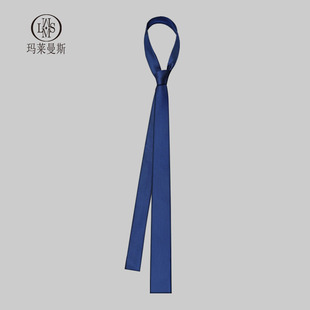 领带衬衫 简约韩版 男学院风西装 饰女深蓝色平头时尚 5CM 装 休闲男士